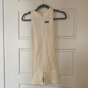 Vanquish Cream Sleeveless Romper